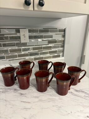 Bombay Company Stoneware coffee mugs set of 8